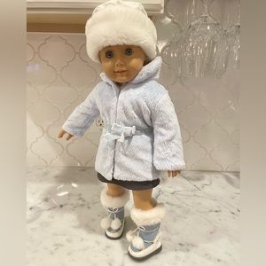 American Girl Doll winter jacket and accessory set